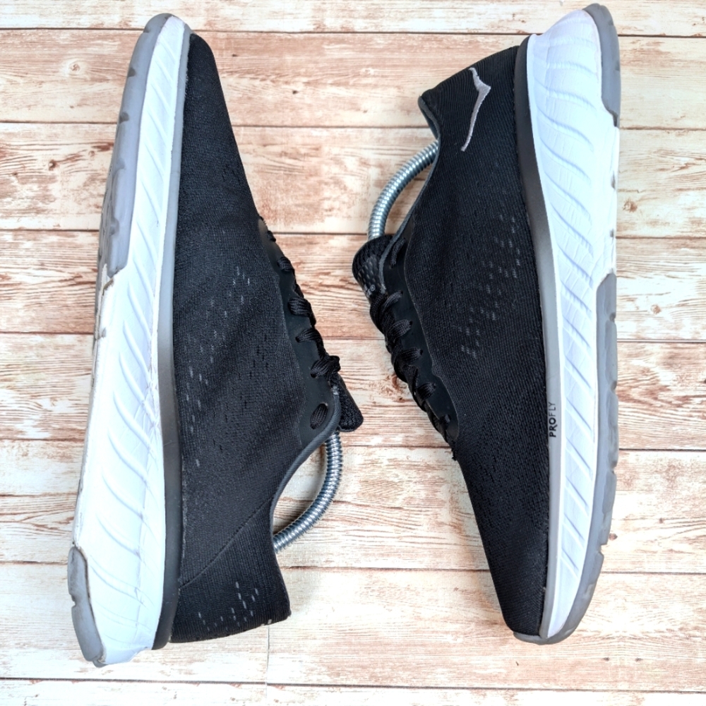 Hoka One One Cavu 2 ProFly Black Gray White Canvas Athletic Sneakers Shoe Men 10 - Picture 9 of 13